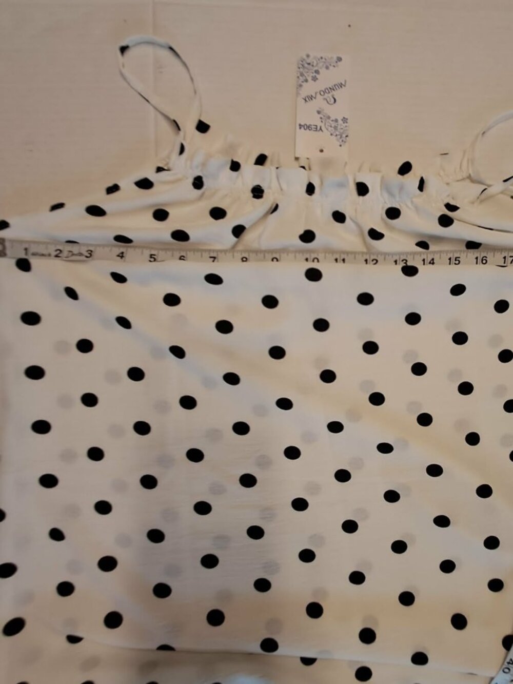 White Black Polka Dot Maxi Dress Size M - Picture 7 of 7